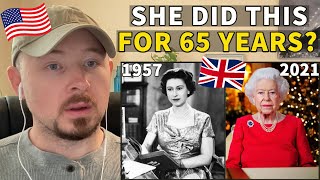 American Reacts to Queen Elizabeth II - Her First and Last Televised Christmas Messages 1957 & 2021