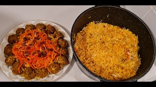 کوفته پلو افغانی بسیار لذیذ و خوشمزه.Afghan kofta Plaw