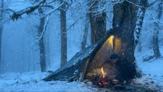 Can I survive 4 days in the winter forest?Camping in heavy snow, building a shel