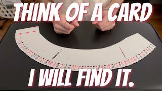Think Of Any Card | IMPROMPTU Card Trick Tutorial