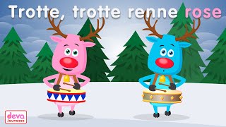 Trotte, trotte renne rose, Le petit renne rose ⒹⒺⓋⒶ Chanson de Noël pour enfant