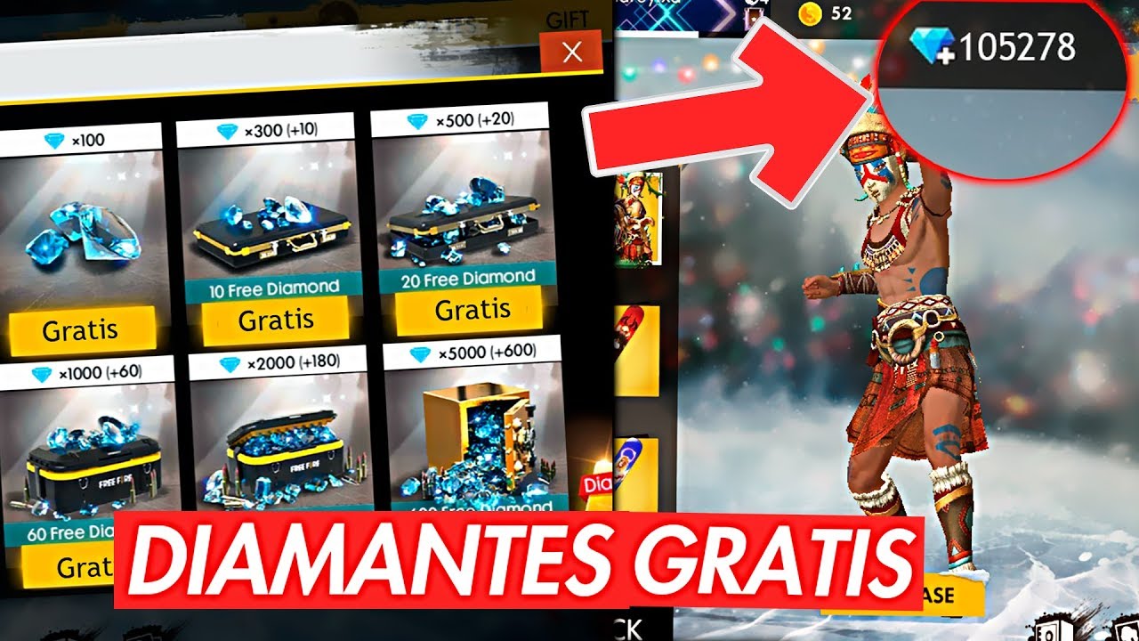 COMO CONSEGUIR DIAMANTES GRATIS EN FREE FIRE! - YouTube