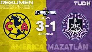 Resumen y goles | América 3-1 Mazatlán | Guard1anes 2020 Liga BBVA MX - J8 | TUDN