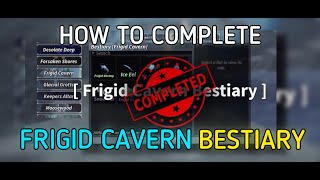 How to Complete FRIGID CAVERN Bestiary in Roblox Fisch!