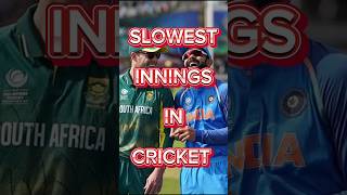 SLOWEST INNINGS IN TEST CRICKET #shorts #top10 #cricket #viral