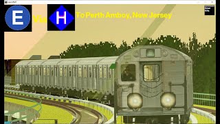 OpenBVE Fictional Special: E Train To Perth Amboy, New Jersey Via Pennsylvania Express (R32)