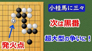 【囲碁講座】小桂馬に三々対策（白単ノビ型）隅の白を取りに行くタイミングが大事！