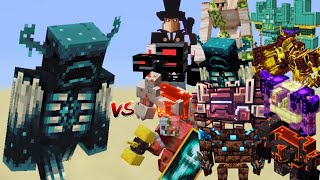 Minecraft: All Bosses vs Warden – Who is the Strongest?