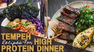 Tempeh Recipe Ideas For High Protein Vegan Dinner Plant-Based And Tasty Meals | Chef Cynthia Louise