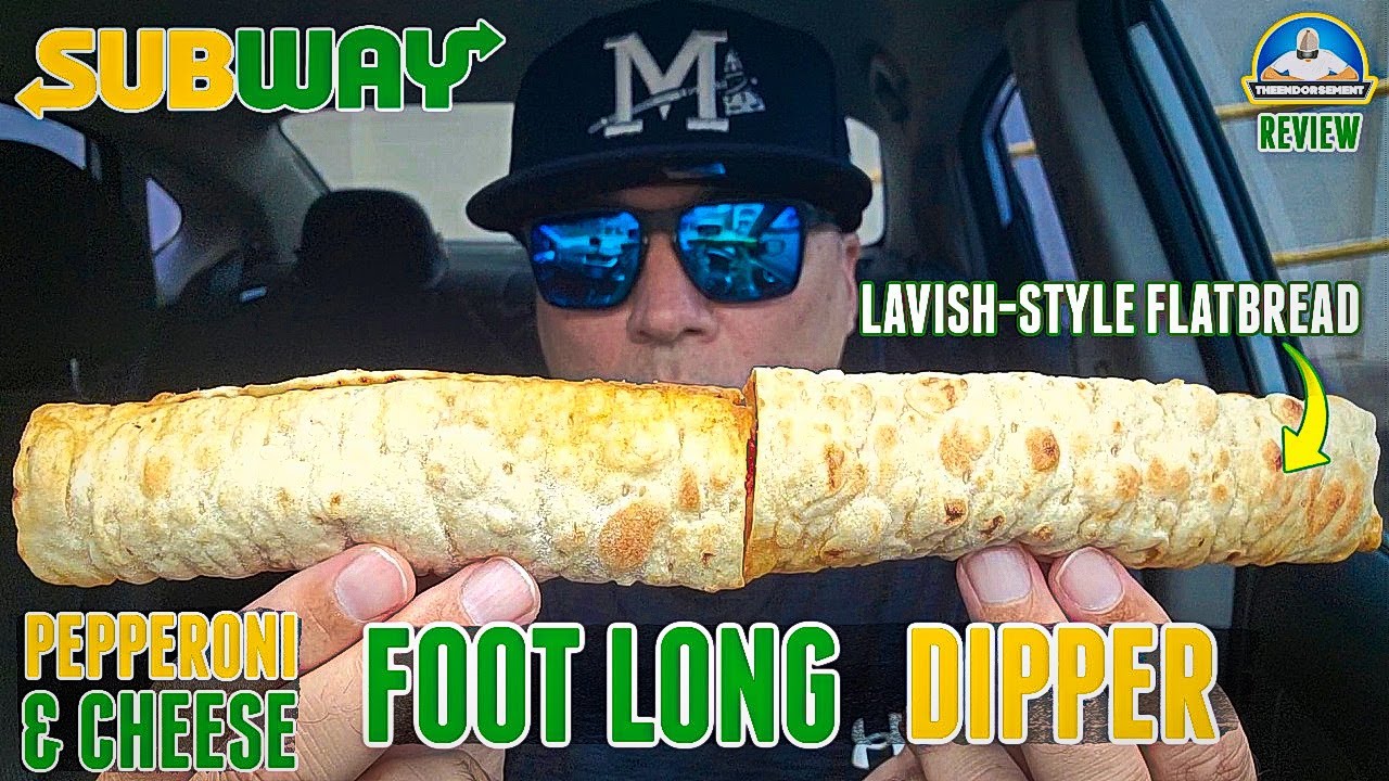 Subway® Footlong Dippers Review! 📏🐖🧀 | Pepperoni & Cheese ...