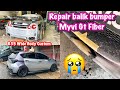 BUMPER MYVI GT AKU PECAH 😭 DAH TAK BOLEH REPAIR? | PUZZLE FIBER GLASS | NISSAN GTR R35 ROCKET BUNNY