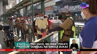 "No Vaxx, No Ride" policy, tanggal na simula bukas | SONA