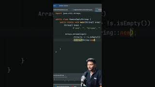 Simple Question Asked In Interview | Remove Empty Strings From Array Using Java Streams✅ #java