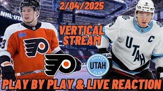 Utah Hockey Club vs Philadelphia Flyers Live Reaction | NHL | VERTICAL | Utah vs Flyers