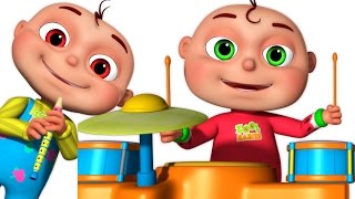Five Little Babies Playing Music | Five Little Babies Collection | Learn Musical Instruments