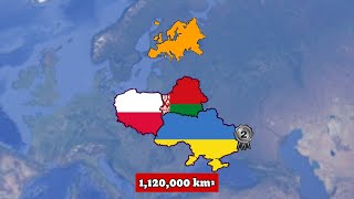 What if Ukraine Belarus and Poland Was a Single Independent country | Country Comparison | DD 2.o