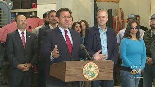 Gov. Ron DeSantis Says He Wants To Protect Floridians From Having To Choose Between Their Jobs & COV