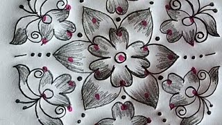 7 Dots Beautiful Rangoli🌺New Design Rangoli 🌺 Chukkala Muggulu 🌺Excellent Muggulu 🌺#YouTubeVideos