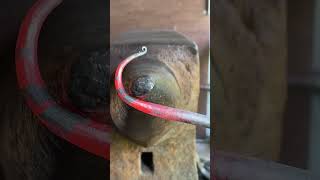How to forge a simple hook #blacksmith #asmr #shorts #blacksmithing #fire