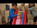 eylül ve poyraz slime Şelalesi yaptı kırmızı kaydıraktan kaydırdık dev slime oldu fun kids video