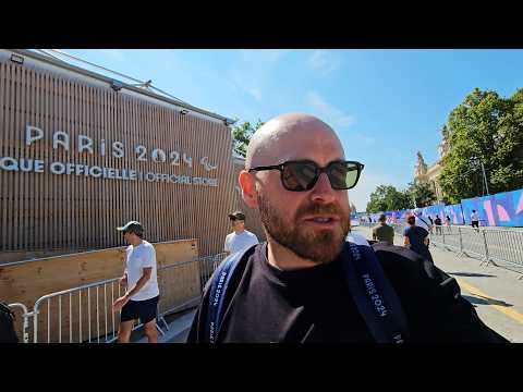 Shopping at the Olympic Games mega boutique in Paris