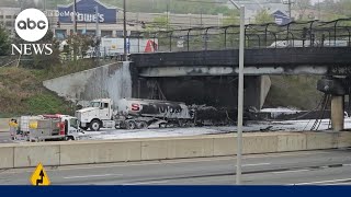 Damaging fire closes major interstate for days
