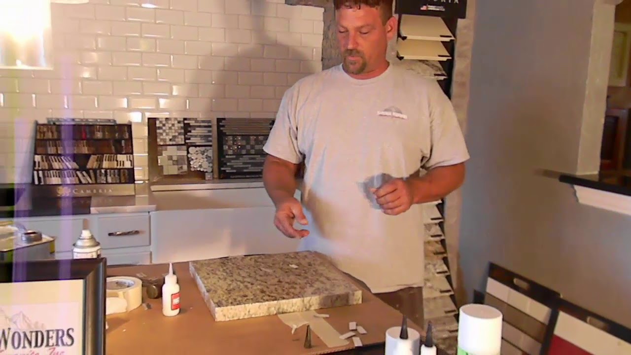 How To Seam And Repair Granite Countertops With Hot Stuff CA Glue At ...