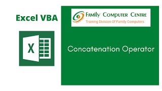 Excel VBA Tutorial | Concatenation Operator in Excel VBA