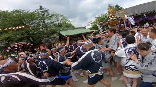 30年　三社祭　西浅三北　宮入り　神輿おもてなし渡御　迫力満点です。（生）　。