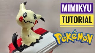 How to make Mimikyu Polymer clay Tutorial / Como hacer a Mimikyu  Pokémon en Porcelana Fría