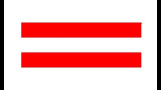 Austria, Draw Flag of Austria using Python Turtle Graphics