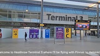 Heathrow Terminal 3 to Helsinki in business class on Finnair AY1366