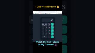 Simple Calculator with Clean UI | HTML CSS JS Calculator