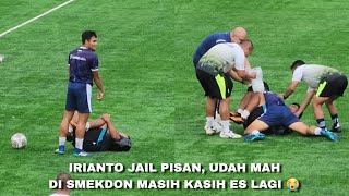 BODOR DAN JAIL!! KELAKUAN LUCU RACHMAT IRIANTO KETIKA ADU JUGGLING DENGAN KITMAN PERSIB