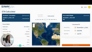How to use the Sinay ETA Calculator module to calculate with accuracy the ETA of any vessel?