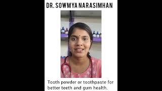 Add this to your toothpaste | ஆரோக்கியமான பற்கள் மற்றும் ஈர்கள் | DIY powder in tamil