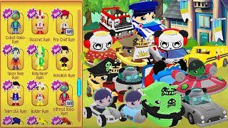 Tag with Ryan - New Characters Unlocked & Combo Panda Driving All Vehicles