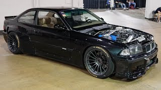 Wide Body Pandem Rocket Bunny E36 M3 With a 5.0l Ford 