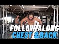 CHEST AND BACK WORKOUT - SEMI HEAVY DAY - FOLLOW ALONG!