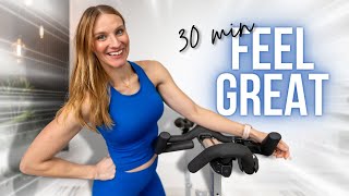 30-minute MOOD-BOOSTING HIIT Cardio Indoor Cycling Workout