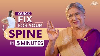 5 Minute Asana To Get Your Spine Stronger | Improve Your Back Flexibility | Spine Health-Parvatasana