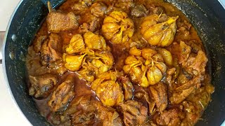 আস্ত রসুন দিয়ে হাঁসের মাংসের রেসিপি। Duck meat recipe with Whole garlic. 😋