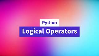 15. Logical Operators in Python #python #beginners #tutorial #2023 #education
