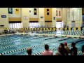 Abby Jagdfeld & Austin Flager Win 50 Free Races vs. MSU