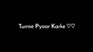Dil Laga Liya Maine Tumse Pyaar Karke🌺🖤 Hindi Lyrics Status || Black Screen Hindi Song Lyrics Video