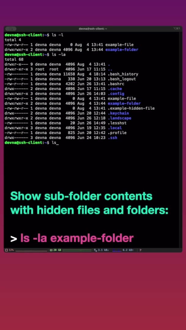 Linux commands for beginners part 1  Browsing files and folders  #short