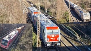 COMPILATION DI TRENI CON UN INVIO DI 2 NUOVE E494 584 + 583 IN LIS COMPAGNIA FERROVIARIA ITALIANA