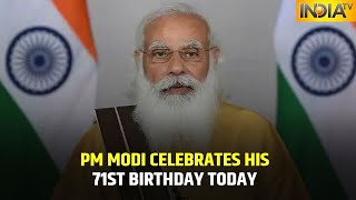 PM Narendra Modi Celebrates His 71st Birthday Today, Supporters Cut 71 Feet Vaccine Shaped Cake