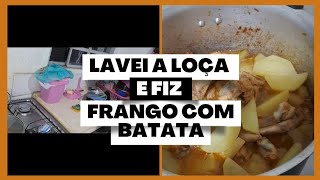 LAVEI LOÇA ,  FIZ COXINHA DE FRANGO COM BATATA ❤️