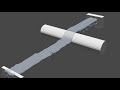 【blender2.91】流体シミュレーションで跳水を見てみる